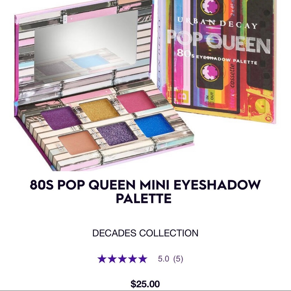 ❤️Host Pick Urban Decay 80s Pop Queen Mini Palette - Picture 4 of 5